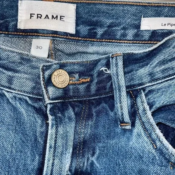 ✨FRAMELe Piper high-rise straight-leg sz 30 jeans✨